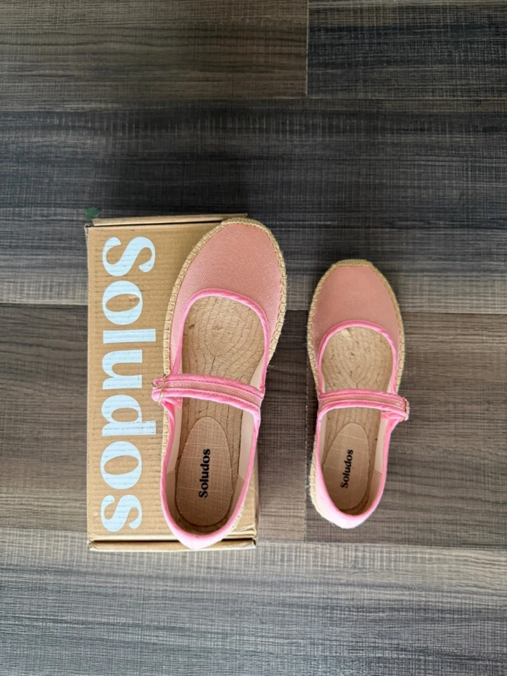 SOLUDOS - NWT - Mary Jane Espadrille | Organic Cotton | Dusty Rose Pink 7 - 7.5